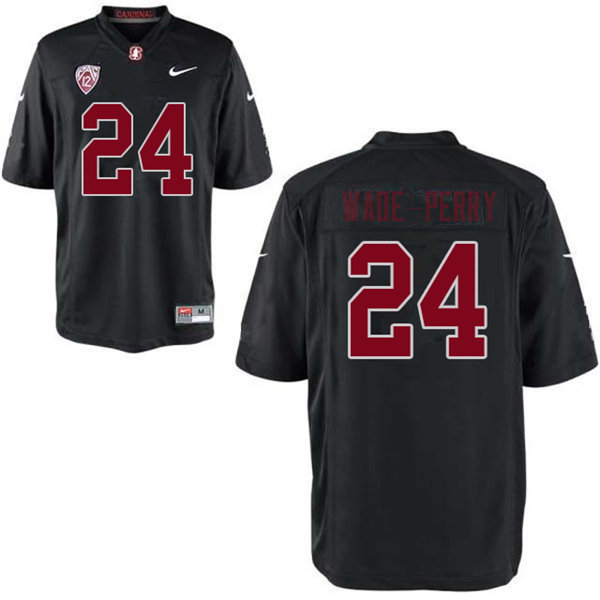Men #24 Dalyn Wade-Perry Stanford Cardinal College Football Jerseys Sale-Black